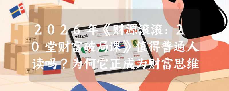 2026年《财源滚滚：20堂财富破局课》值得普通人读吗？为何它正成为财富思维升级的“入门锚点”？