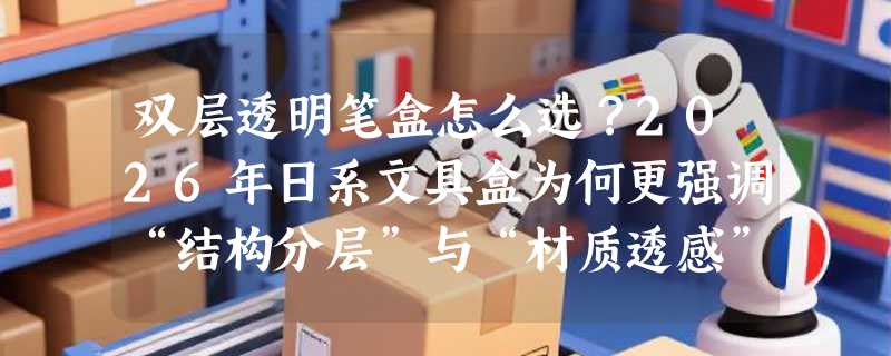 双层透明笔盒怎么选？2026年日系文具盒为何更强调“结构分层”与“材质透感”？