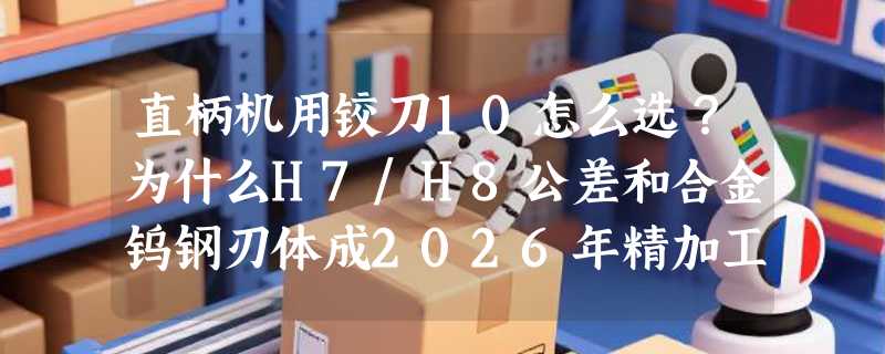 直柄机用铰刀10怎么选？为什么H7/H8公差和合金钨钢刃体成2026年精加工标配？