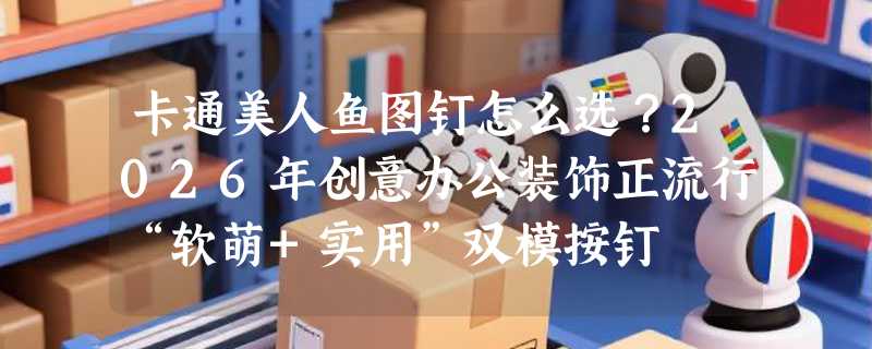 卡通美人鱼图钉怎么选？2026年创意办公装饰正流行“软萌+实用”双模按钉