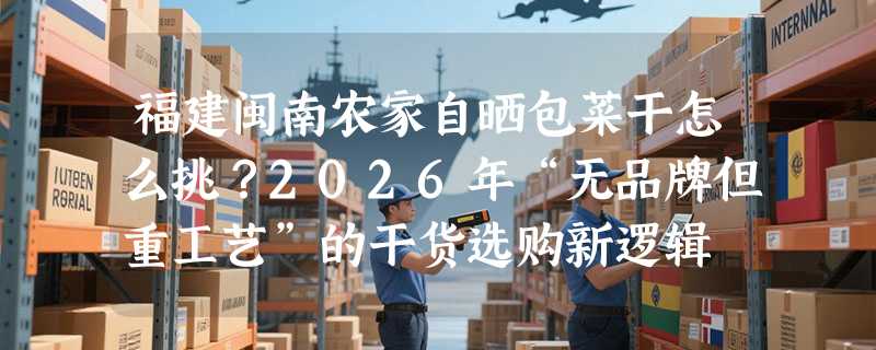 福建闽南农家自晒包菜干怎么挑？2026年“无品牌但重工艺”的干货选购新逻辑