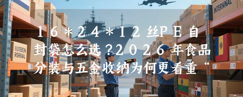 16*24*12丝PE自封袋怎么选？2026年食品分装与五金收纳为何更看重“加厚密封性”？