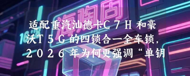 适配重汽汕德卡C7H和豪沃T5G的四锁合一全车锁，2026年为何更强调“单钥匙统管”？