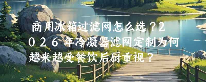 商用冰箱过滤网怎么选？2026年冷凝器滤网定制为何越来越受餐饮后厨重视？
