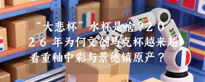 “大悲杯”水杯是啥？2026年为何文创马克杯越来越看重釉中彩与景德镇原产？