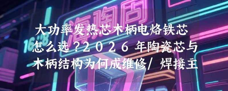 大功率发热芯木柄电烙铁芯怎么选？2026年陶瓷芯与木柄结构为何成维修/焊接主力配置？