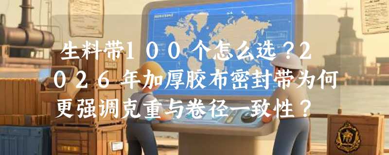 生料带100个怎么选？2026年加厚胶布密封带为何更强调克重与卷径一致性？