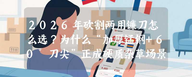2026年砍割两用镰刀怎么选？为什么“加厚锰钢+60°刀尖”正成硬质杂草场景新基准？