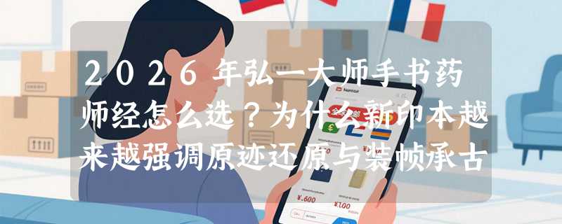 2026年弘一大师手书药师经怎么选？为什么新印本越来越强调原迹还原与装帧承古？