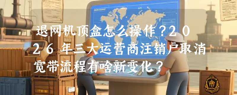 退网机顶盒怎么操作？2026年三大运营商注销户取消宽带流程有啥新变化？