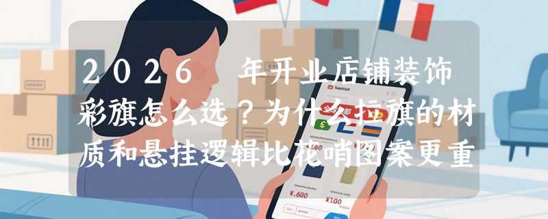 2026 年开业店铺装饰彩旗怎么选？为什么拉旗的材质和悬挂逻辑比花哨图案更重要？