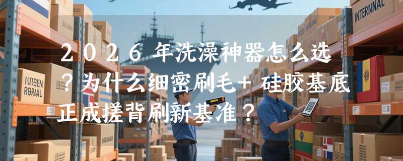 2026年洗澡神器怎么选？为什么细密刷毛+硅胶基底正成搓背刷新基准？