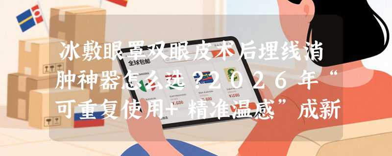 冰敷眼罩双眼皮术后埋线消肿神器怎么选？2026年“可重复使用+精准温感”成新基准