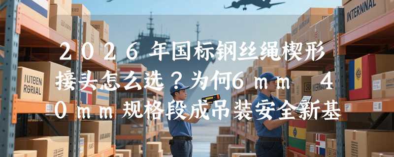 2026年国标钢丝绳楔形接头怎么选？为何6mm–40mm规格段成吊装安全新基准？
