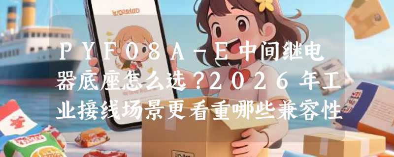 PYF08A-E中间继电器底座怎么选？2026年工业接线场景更看重哪些兼容性指标？