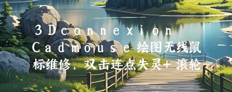 3Dconnexion Cadmouse绘图无线鼠标维修，双击连点失灵+滚轮回滚问题2026年还能修好吗？