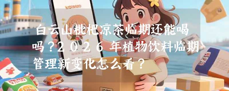 白云山枇杷凉茶临期还能喝吗？2026年植物饮料临期管理新变化怎么看？