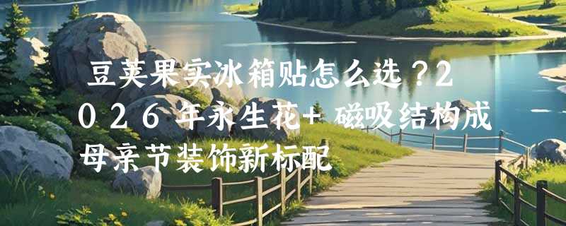 豆荚果实冰箱贴怎么选？2026年永生花+磁吸结构成母亲节装饰新标配