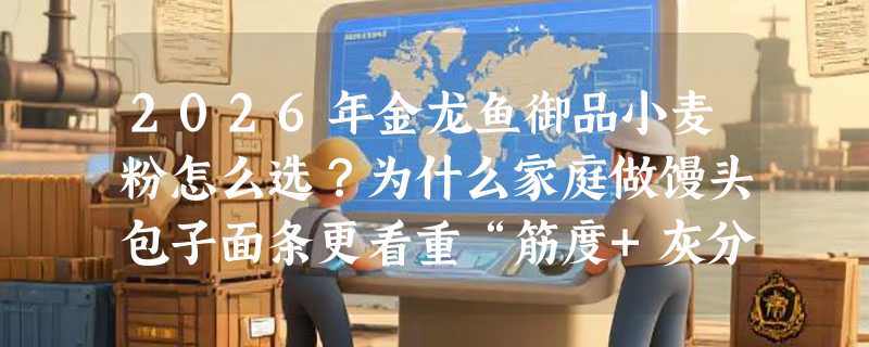 2026年金龙鱼御品小麦粉怎么选？为什么家庭做馒头包子面条更看重“筋度+灰分+新麦源”？