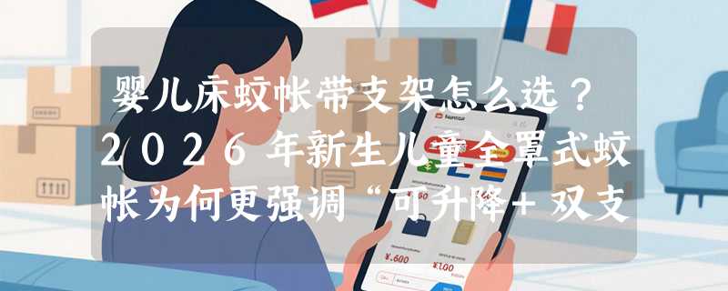 婴儿床蚊帐带支架怎么选？2026年新生儿童全罩式蚊帐为何更强调“可升降+双支架适配”？