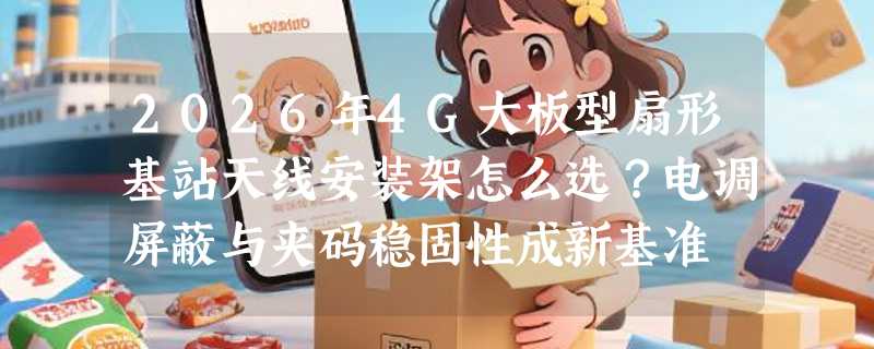 2026年4G大板型扇形基站天线安装架怎么选？电调屏蔽与夹码稳固性成新基准