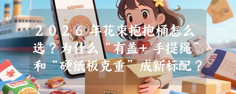 2026年花束抱抱桶怎么选？为什么“有盖+手提绳”和“硬纸板克重”成新标配？