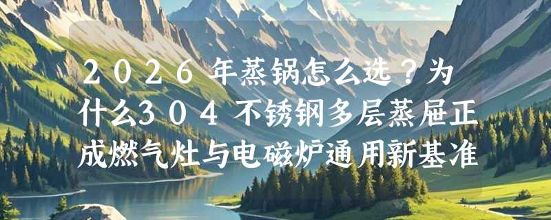 2026年蒸锅怎么选？为什么304不锈钢多层蒸屉正成燃气灶与电磁炉通用新基准？