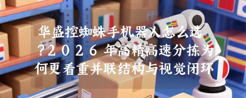 华盛控蜘蛛手机器人怎么选？2026年高精高速分拣为何更看重并联结构与视觉闭环？