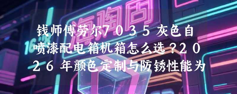 钱师傅劳尔7035灰色自喷漆配电箱机箱怎么选？2026年颜色定制与防锈性能为何成新焦点？