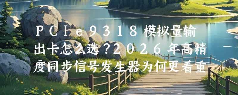 PCIe9318模拟量输出卡怎么选？2026年高精度同步信号发生器为何更看重“时基一致性”？