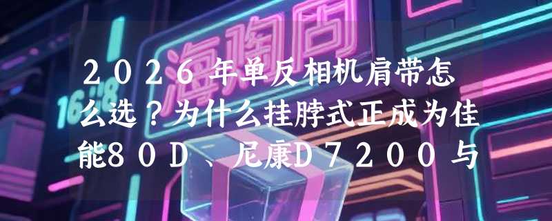 2026年单反相机肩带怎么选？为什么挂脖式正成为佳能80D、尼康D7200与宾得用户的新标配？
