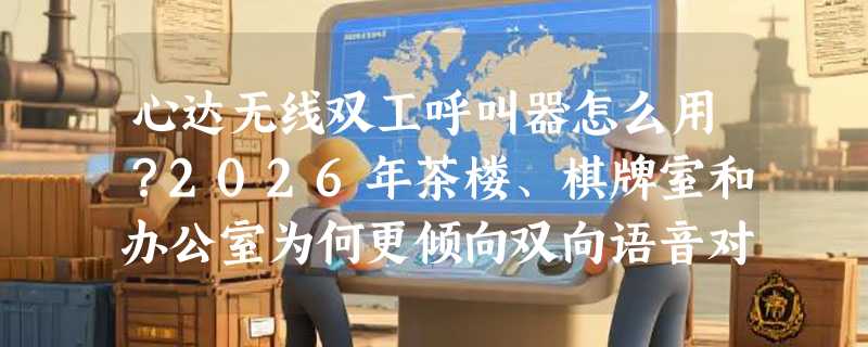 心达无线双工呼叫器怎么用？2026年茶楼、棋牌室和办公室为何更倾向双向语音对讲？