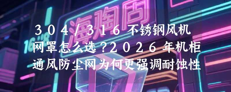 304/316不锈钢风机网罩怎么选？2026年机柜通风防尘网为何更强调耐蚀性与线径匹配？