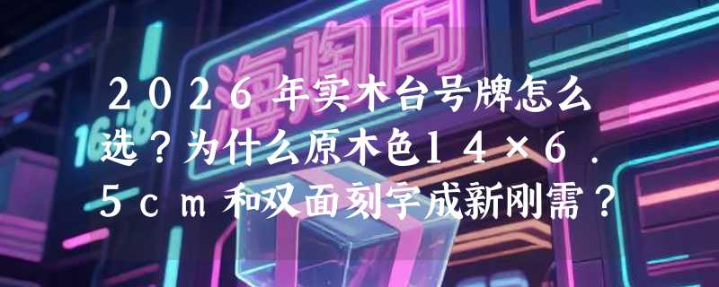 2026年实木台号牌怎么选？为什么原木色14×6.5cm和双面刻字成新刚需？