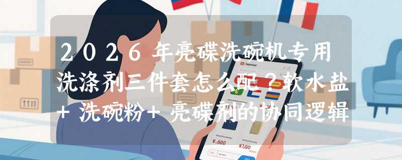 2026年亮碟洗碗机专用洗涤剂三件套怎么配？软水盐+洗碗粉+亮碟剂的协同逻辑变了