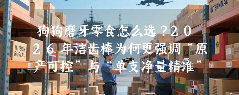 狗狗磨牙零食怎么选？2026年洁齿棒为何更强调“原产可控”与“单支净量精准”？