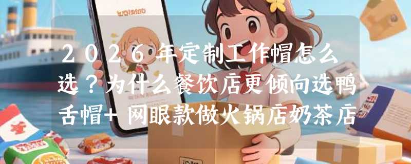 2026年定制工作帽怎么选？为什么餐饮店更倾向选鸭舌帽+网眼款做火锅店奶茶店logo印字广告帽？