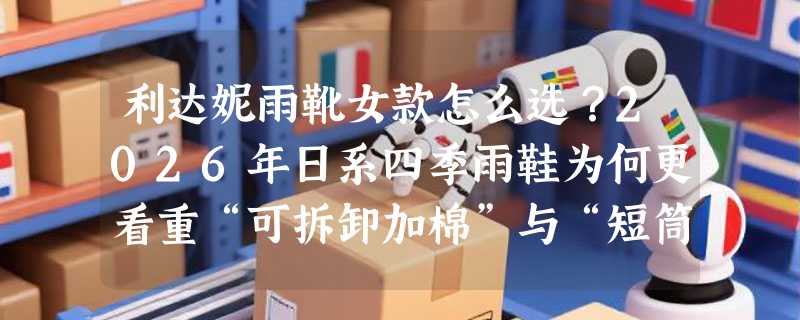 利达妮雨靴女款怎么选？2026年日系四季雨鞋为何更看重“可拆卸加棉”与“短筒防滑比”？