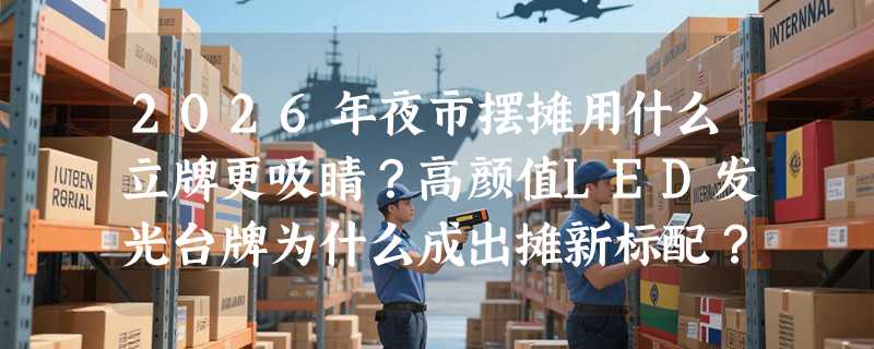 2026年夜市摆摊用什么立牌更吸睛？高颜值LED发光台牌为什么成出摊新标配？