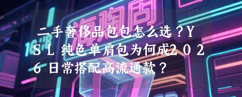 二手奢侈品包包怎么选？YSL纯色单肩包为何成2026日常搭配高流通款？