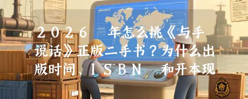 2026 年怎么挑《与手说话》正版二手书？为什么出版时间、ISBN 和开本现在更关键？