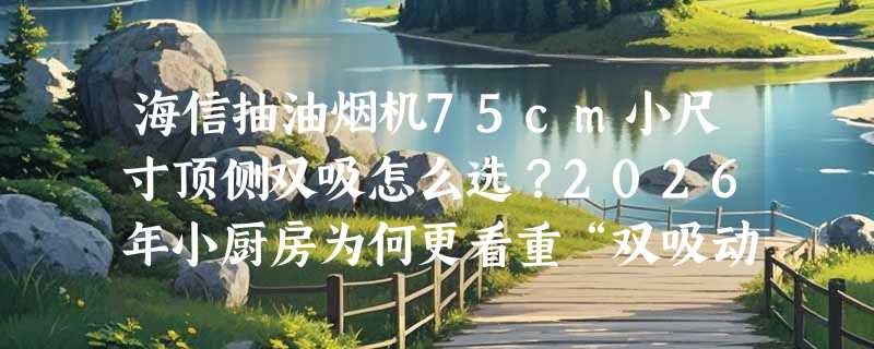 海信抽油烟机75cm小尺寸顶侧双吸怎么选？2026年小厨房为何更看重“双吸动线”设计？