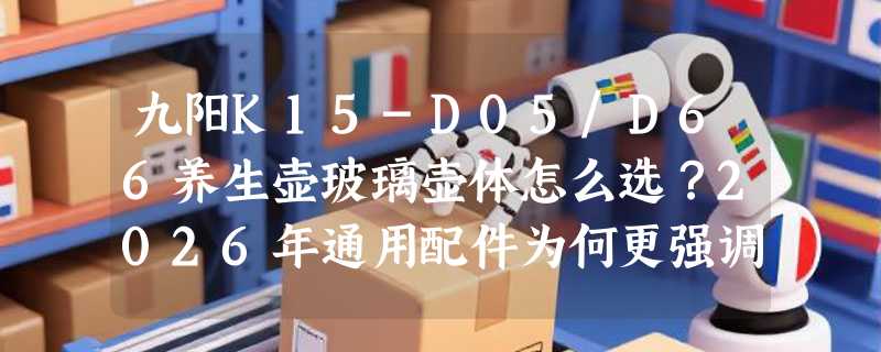 九阳K15-D05/D66养生壶玻璃壶体怎么选？2026年通用配件为何更强调原装适配性？