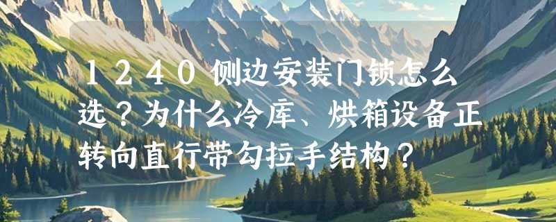 1240侧边安装门锁怎么选？为什么冷库、烘箱设备正转向直行带勾拉手结构？