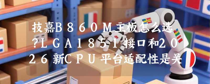 技嘉B860M主板怎么选？LGA1851接口和2026新CPU平台适配性是关键