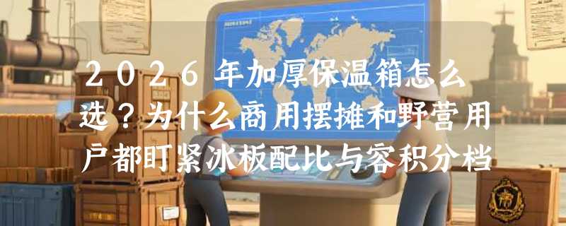2026年加厚保温箱怎么选？为什么商用摆摊和野营用户都盯紧冰板配比与容积分档？
