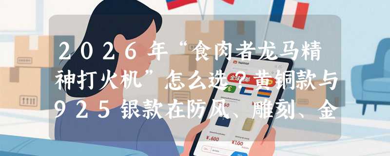 2026年“食肉者龙马精神打火机”怎么选？黄铜款与925银款在防风、雕刻、金属质感上差异在哪？