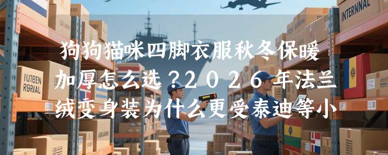 狗狗猫咪四脚衣服秋冬保暖加厚怎么选？2026年法兰绒变身装为什么更受泰迪等小中型犬家长青睐？