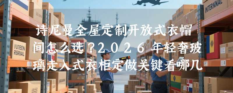 诗尼曼全屋定制开放式衣帽间怎么选？2026年轻奢玻璃走入式衣柜定做关键看哪几处？