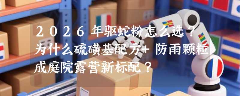 2026年驱蛇粉怎么选？为什么硫磺基配方+防雨颗粒成庭院露营新标配？